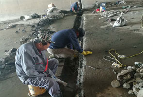 汕头铁路框架桥伸缩缝堵漏